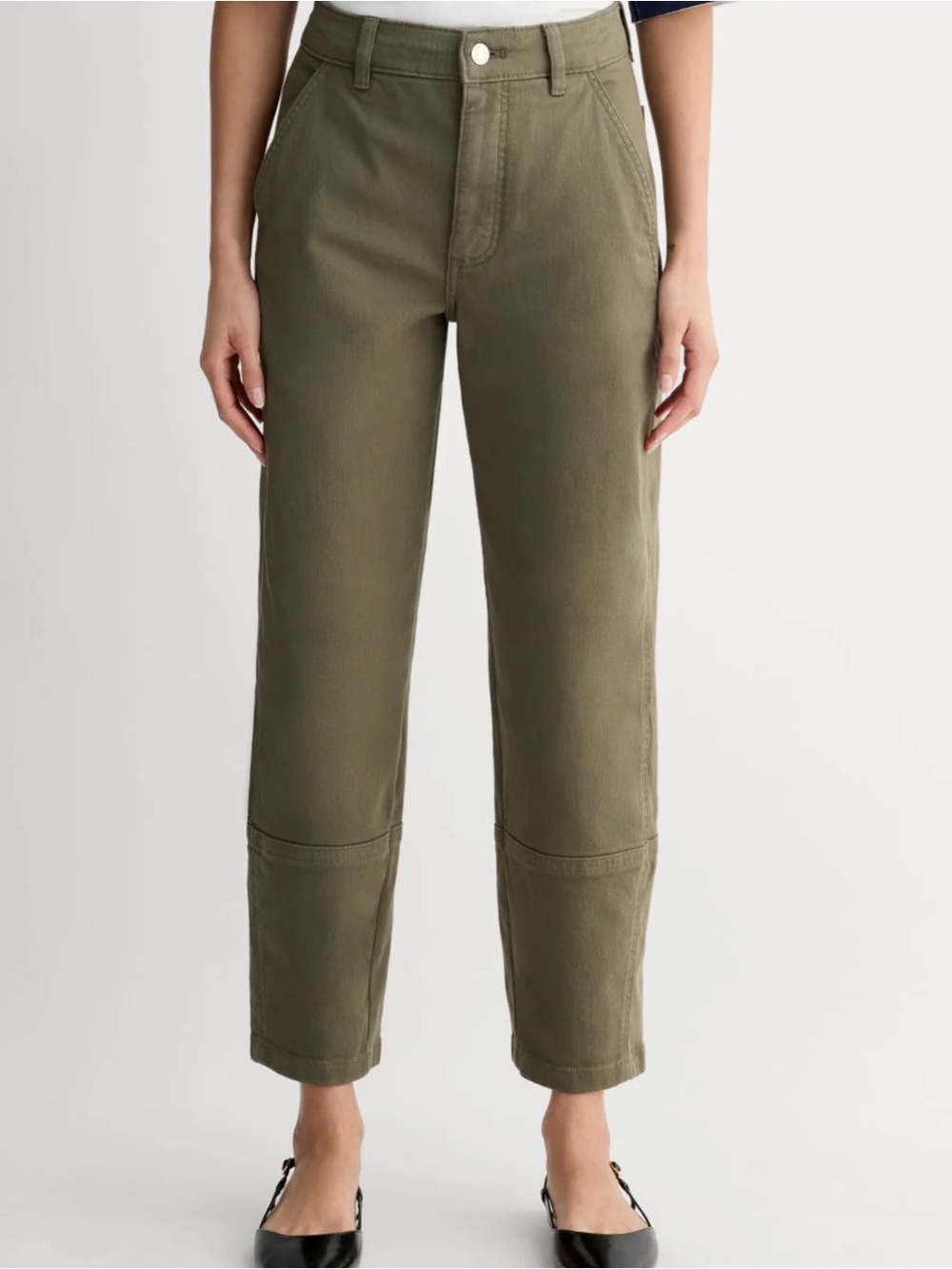 Everlane Kalamata Olive Green The Utility Barrel Pant Size 8
